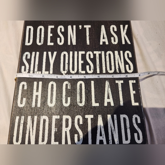 Rustic wood sign, light weight block - Picture 4 of 8